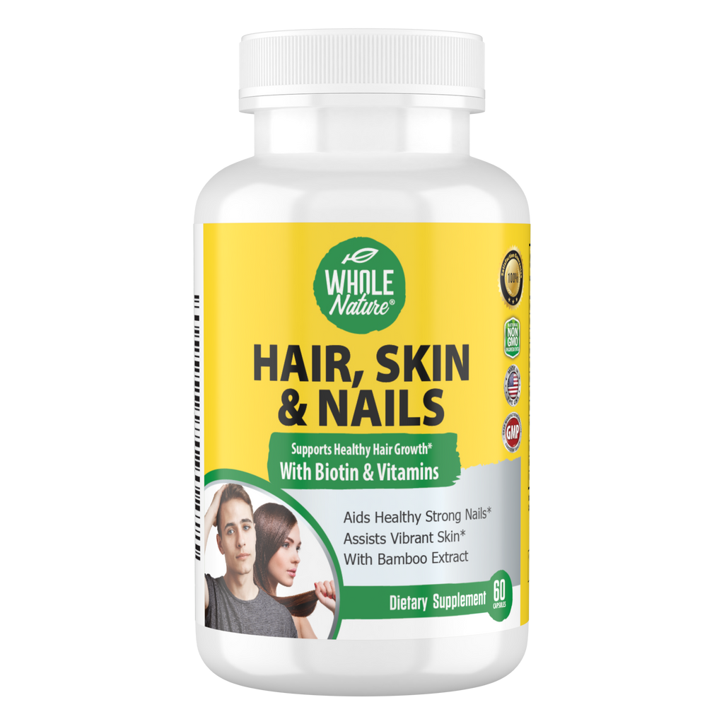 Whole Nature Hair Skin Nails Vitamins with MSM-0