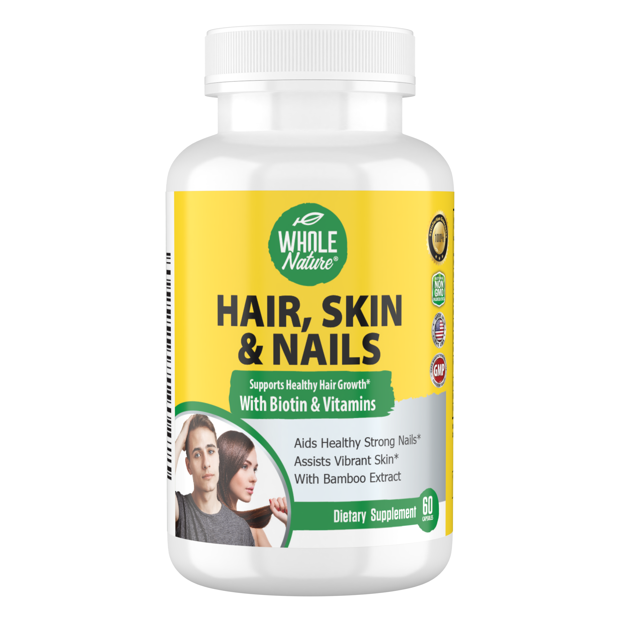 Whole Nature Hair Skin Nails Vitamins with MSM-0