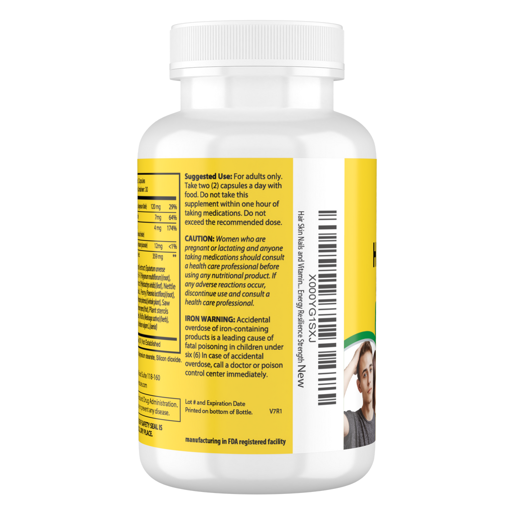 Whole Nature Hair Skin Nails Vitamins with MSM-2