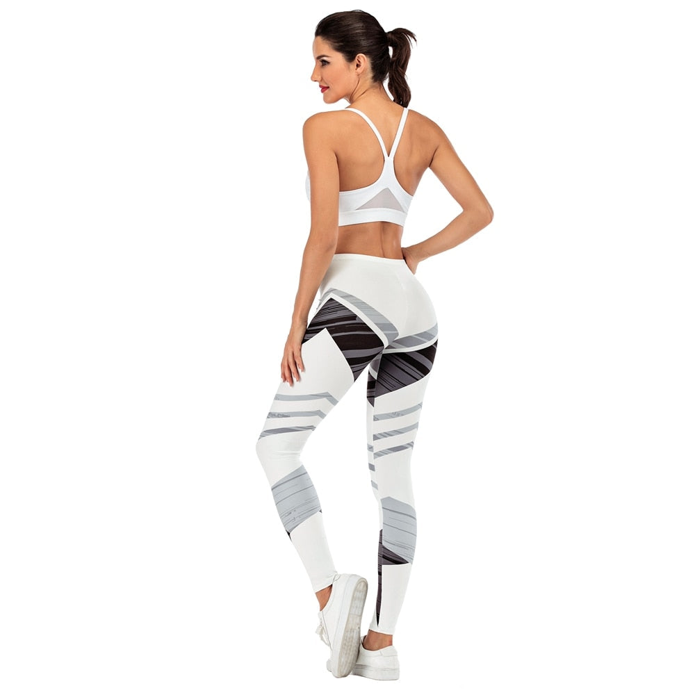 Women Fitness Legging Streak Printing Sexy leggins Fashion Slim legins Soft and stretchy Leggings Woman Pants