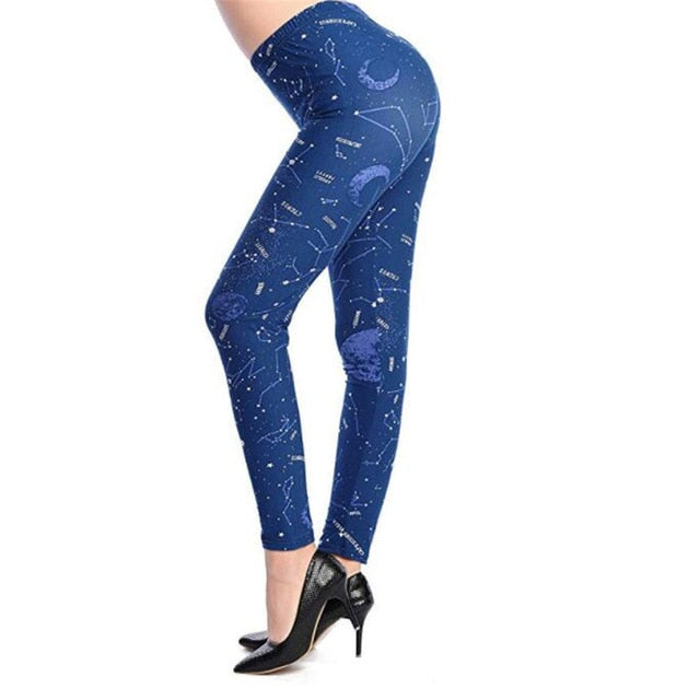 Fashion Girl Legging Spandex Aptitud Print Floral Leggings Leggins Milk Silk